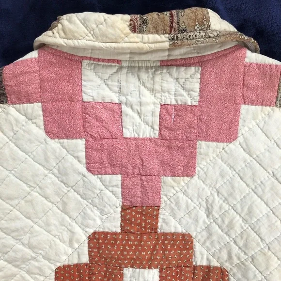 THE LUDLOW SHOP brand new rare 1800s friendship quilt crop coat small medium S/M - Picture 14 of 15